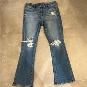 American eagle flare jean size 10 short.  Worn once.